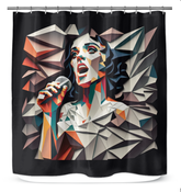 Techno Trance Shower Curtain